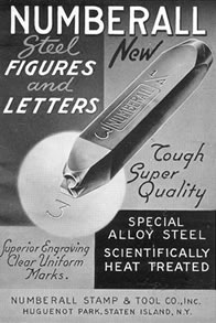 Numberall Ad 1939